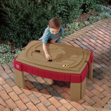 Step2 Naturally Playful Sand Table Includes cover, 2 shovels, 2 claw rakes, and a bucket   762683